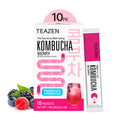 TEAZEN Berry Kombucha | Sugar-Free Probiotic Gut Health Drink Mix | 10 Sachets (50g)