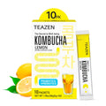 Teazen Lemon Kombucha | Sugar-Free Probiotic Gut Health Drink Mix | 10 Sachets (50g)