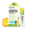 Teazen Pineapple Kombucha | Sugar-Free Probiotic Gut Health Drink Mix | 10 Sachets (50g)
